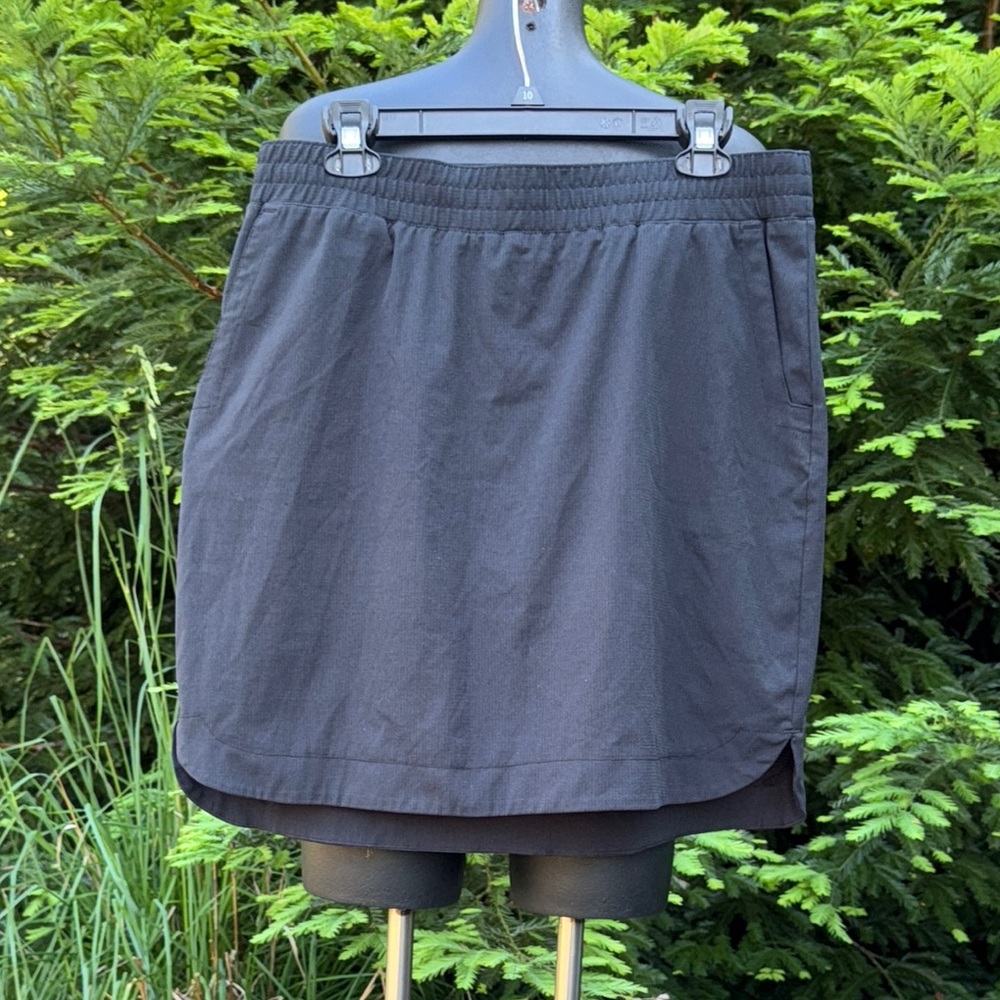 Duluth Trading Co Outdoor UPF 50 Skort Pockets Performance Fabric, Black size 14 - Picture 3 of 12